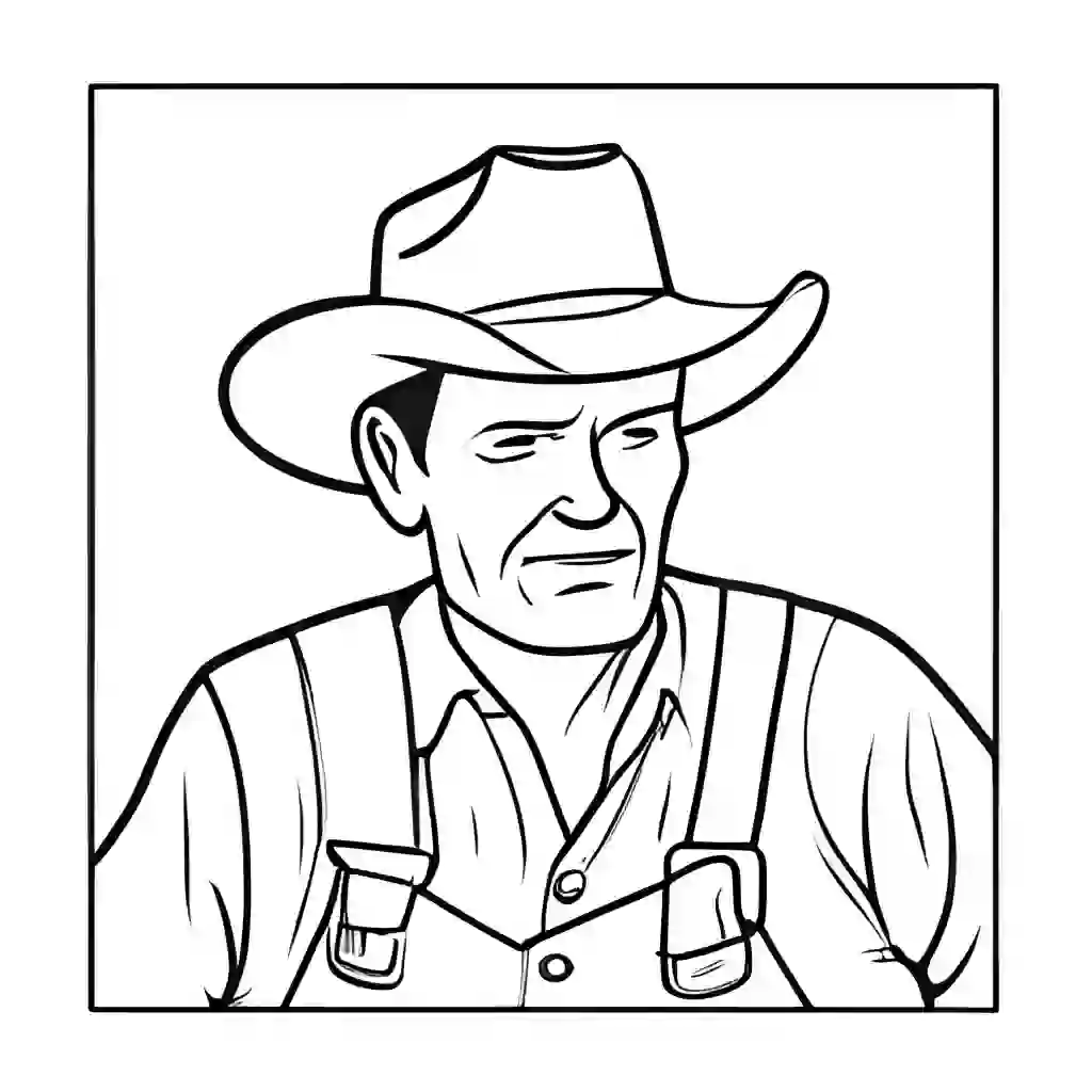 Farmer coloring pages